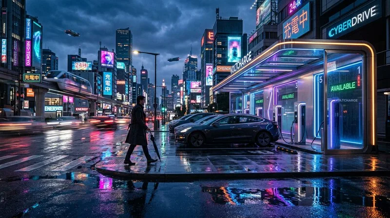 Elektroauto Ladestation Stadt