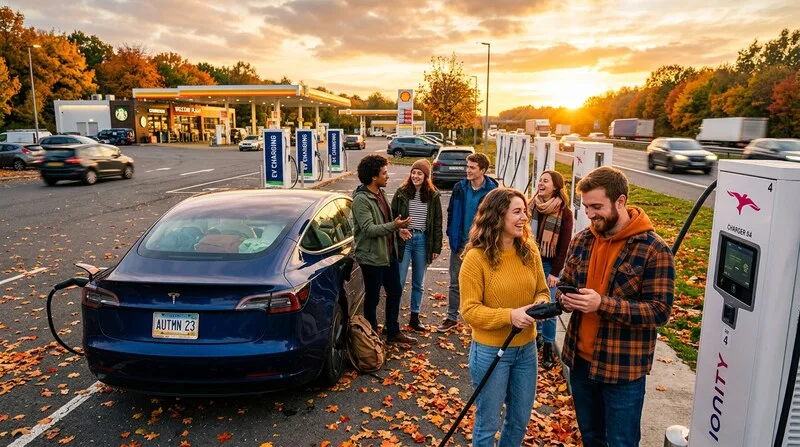 Elektroauto laden auf der Autobahn: Schnelllader, Rastplätze & Planung